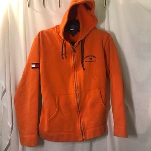 Vintage 90s Tommy Hilfiger spell out And Blue Flag